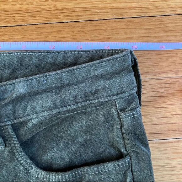 L’agence Margot High Rise Ivy Green Velvet Stretch Denim Pants Size 28 - Picture 11 of 11